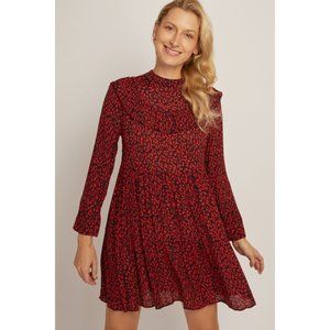 🍋3 for $20🍋 ZARA Red Leopard Print Flowy Dress Size XS